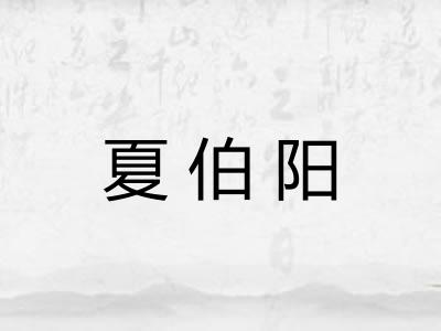 夏伯阳