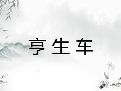 亨生车