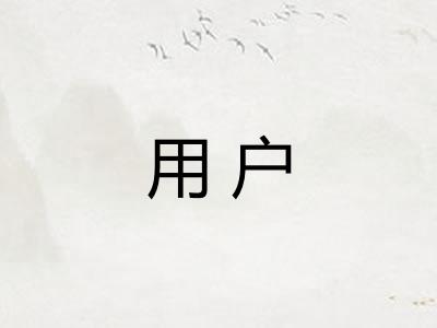 用户