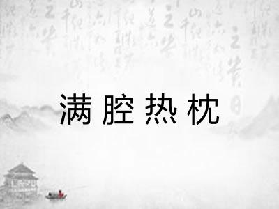 满腔热枕
