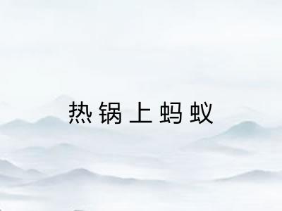 热锅上蚂蚁