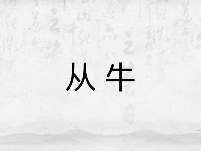 从牛