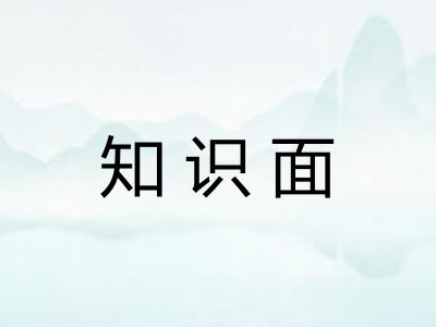 知识面
