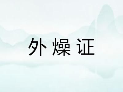 外燥证