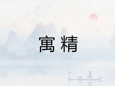 寓精