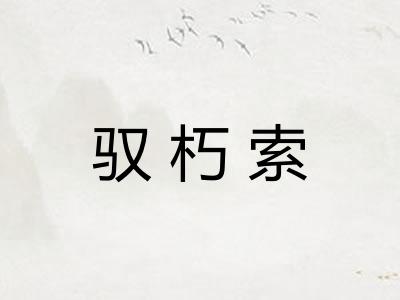 驭朽索