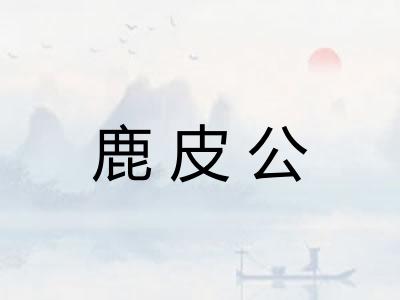 鹿皮公