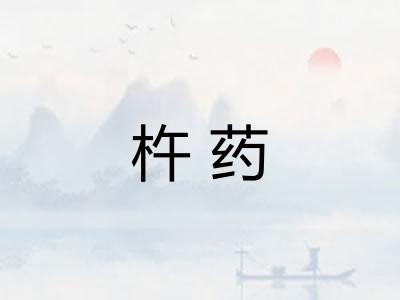 杵药