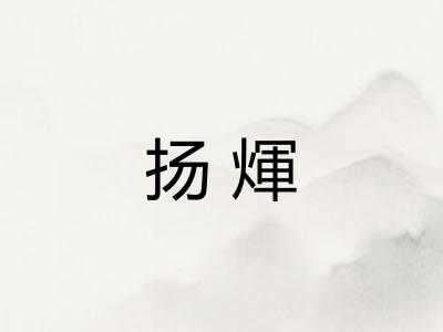 扬煇