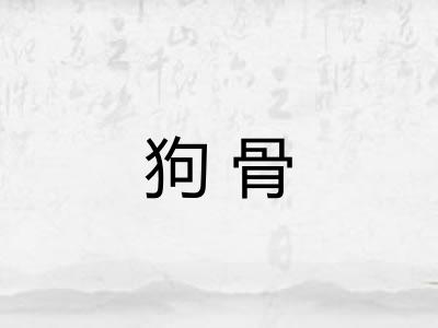狗骨