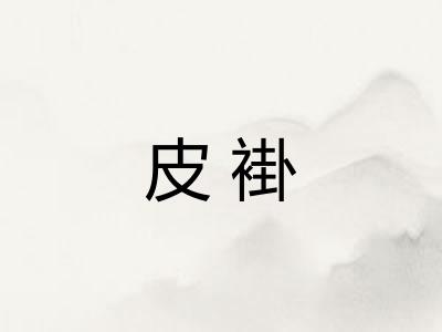 皮褂