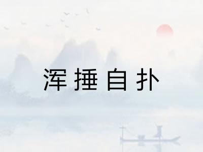 浑捶自扑