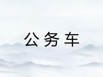 公务车