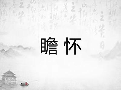 瞻怀