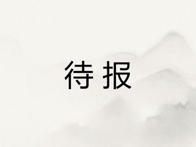 待报