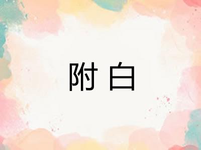 附白