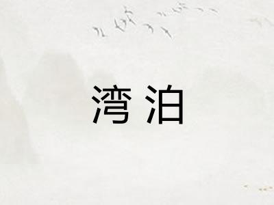 湾泊