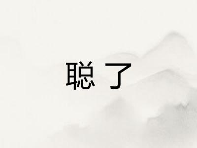 聪了