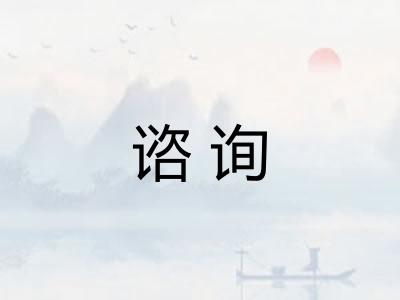 谘询