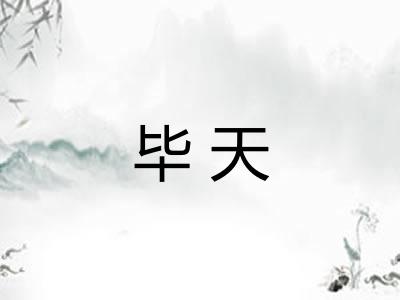 毕天