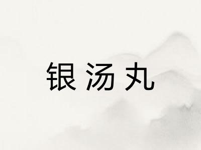 银汤丸