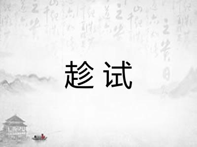 趁试