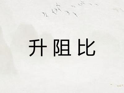 升阻比
