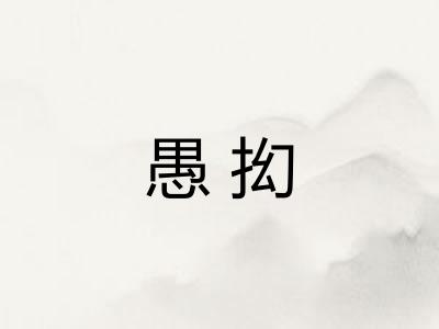 愚抝