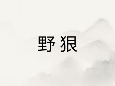 野狠
