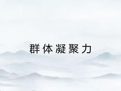 群体凝聚力