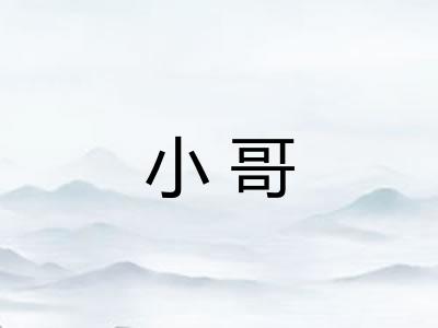 小哥