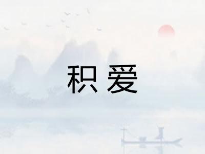 积爱