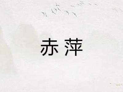 赤萍