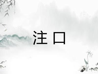 注口