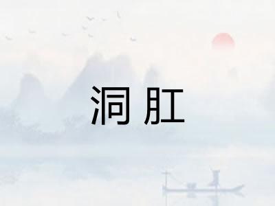 洞肛