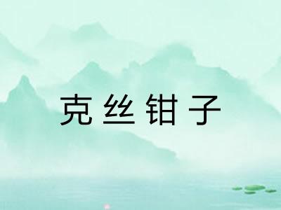 克丝钳子