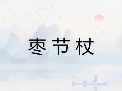 枣节杖