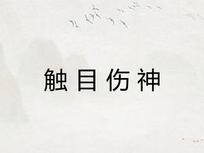 触目伤神