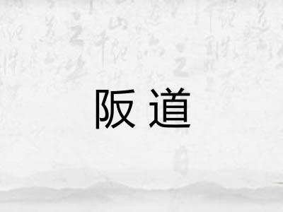 阪道