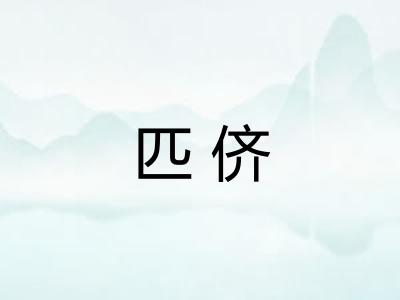 匹侪
