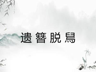 遗簪脱舃
