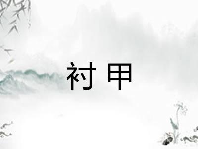 衬甲