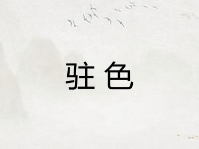 驻色