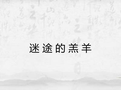 迷途的羔羊