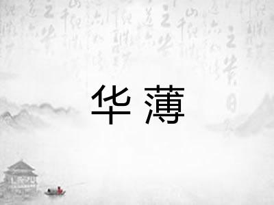 华薄