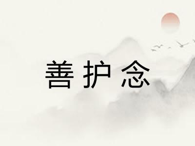 善护念