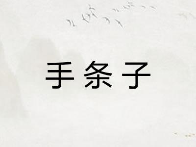 手条子