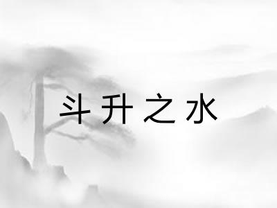 斗升之水