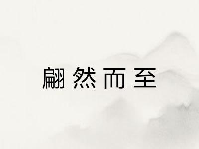 翩然而至
