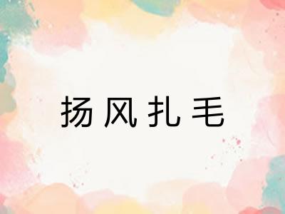 扬风扎毛